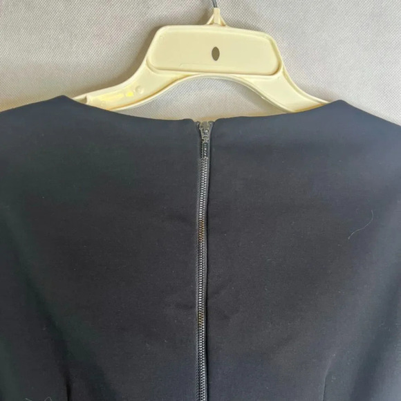 Esprit Herringbone Two Tone Short Sleeve Wool Blend Dress Size 4 - Picture 4 of 11